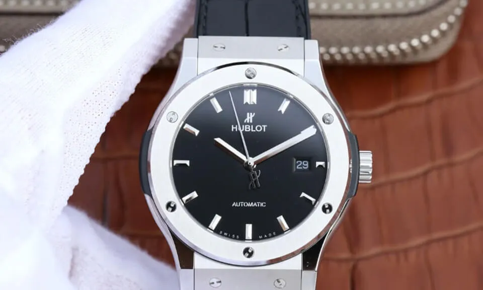 Hublot Classic Fusion 511.NX.1171.LR JJ Factory 1:1 Best Edition Replica Watch Black Strap